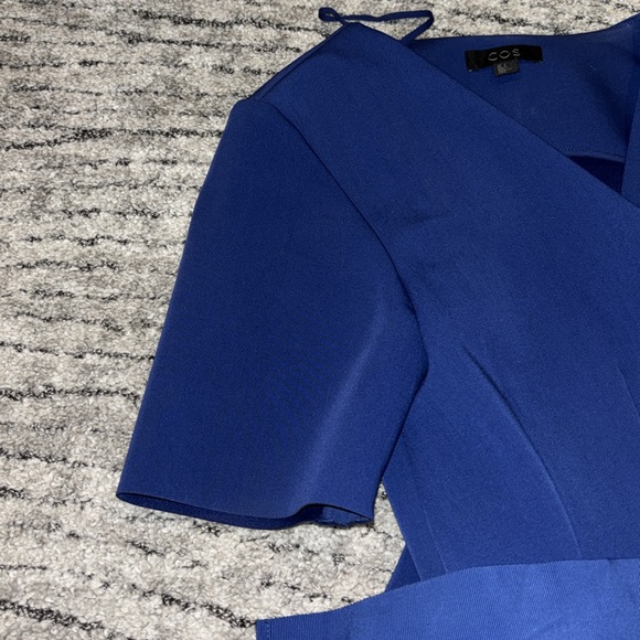Cos wrap dress in blue size M - Picture 9 of 9